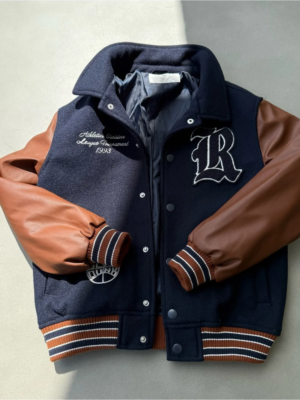 H&M Boys Motif-detail Basketball Jacket